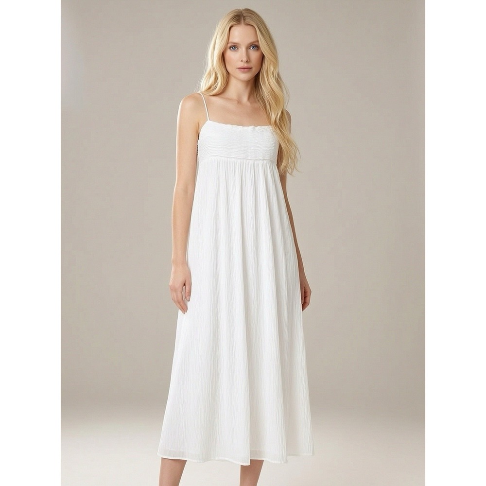 Abercrombie And Fitch Midi White Summer Dress Size MT Angel Eternal Magic Fairy